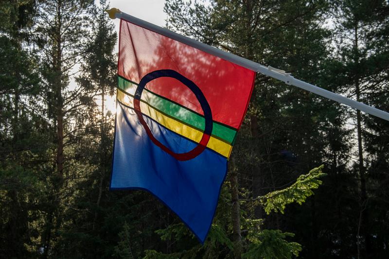 Bilde av samisk flagg.