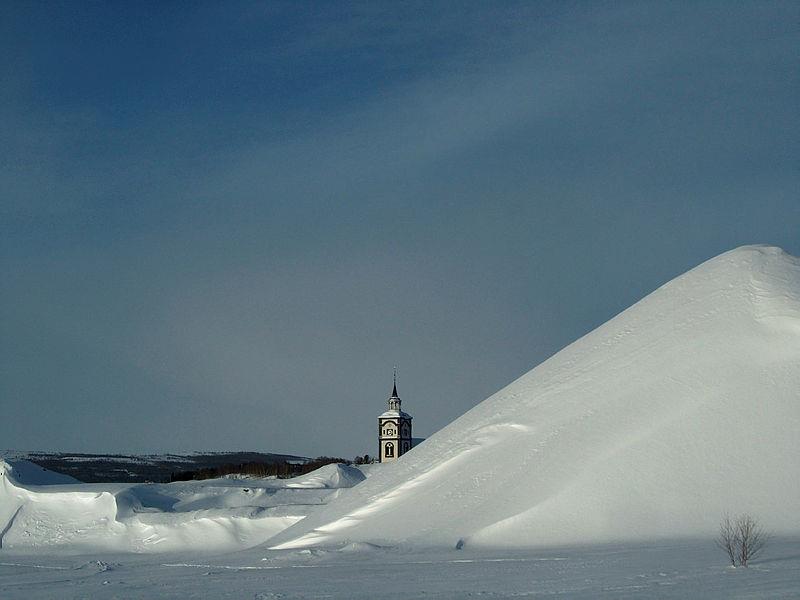 Bilde som viser slagghaugene på Røros (Foto: Trøndelag fylkeskommune)