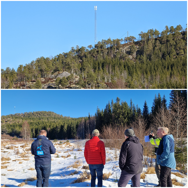 Ny mobilmast langs FV17 på Nonsbrenna i Namsos kommune Den nye mobilmasten er godt synlig langs FV17 på Nonsbrenna i Namsos kommune, og ruver 36 meter over terrenget. Masten gir god mobildekning både langs veistrekningen og for fastboende.
Bilder fra åpningsseremoni med fylkeskommune, kommune og Telenor.