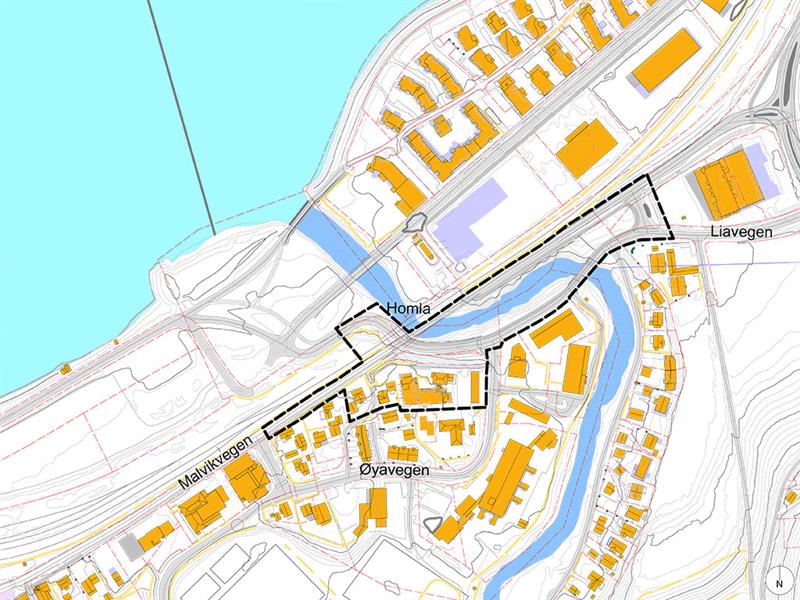 Plangrense Kart med forslag plangrense. Kart