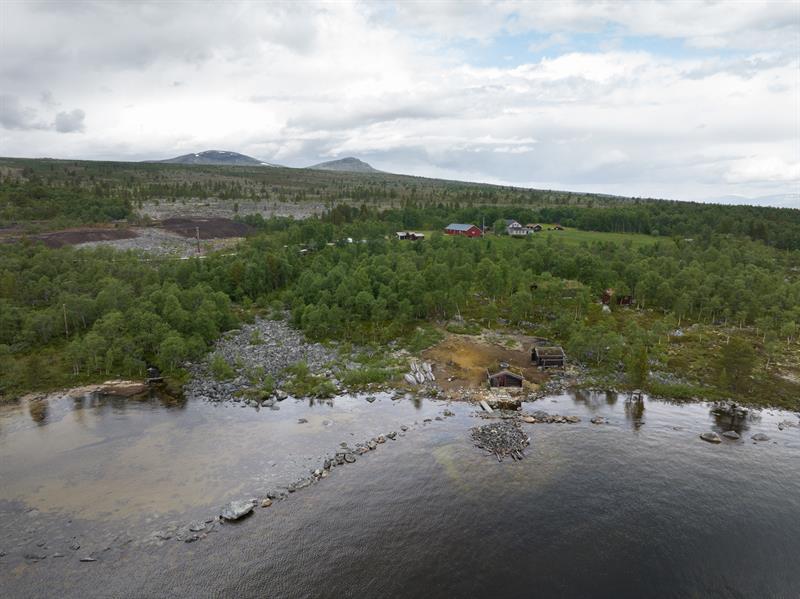 Oversiktsfoto mot Femundshytta