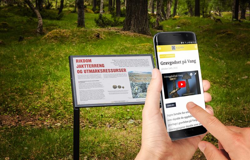 Kulmin på mobil Kulmin - Digital formidling av kulturminner via mobiltelefon og nettbrett.