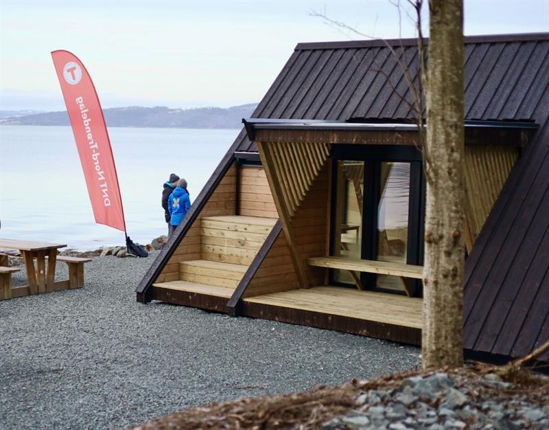 Bilde fra dagsturhytta i Levanger, på Skånestangen.