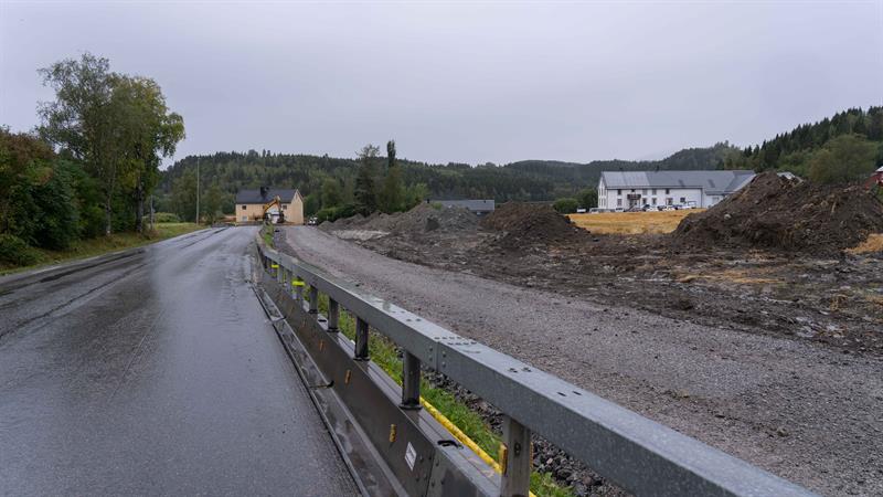 Gang- og sykkelveg i Stod. Bilde