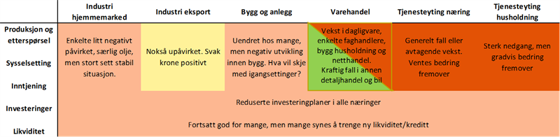Oppsummrapport1_2.png Et bilde som viser en tabell som oppsummerer innholdet i rapporten det er lenket til i denne saken (Illustrasjon: SØF-rapporten)